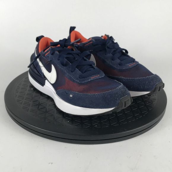 Nike Waffle One Blue/Orange Athletic Running Shoes DC0480-401 Youth Size 2Y - Picture 3 of 12